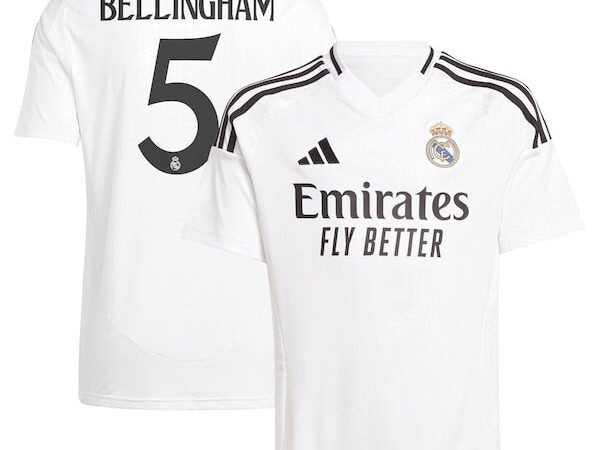 Jude Bellingham Los Merengues adidas Youth 2024/25 Home Replica Player Jersey - White