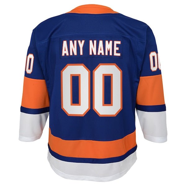 New York Islanders Youth Home Premier Custom Jersey - Blue