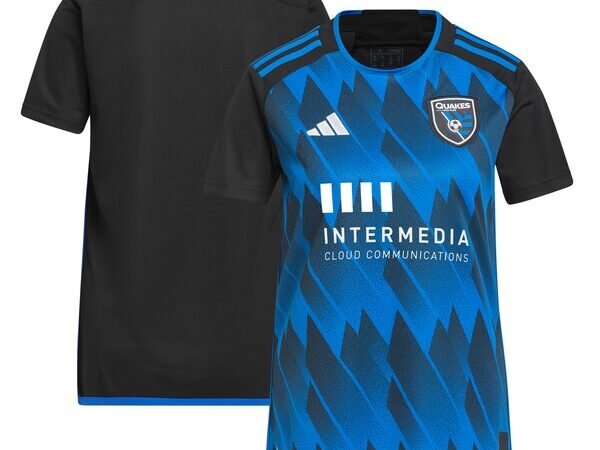 San Jose Earthquakes adidas Women's 2024 Active Fault Jersey Replica Jersey - Blue