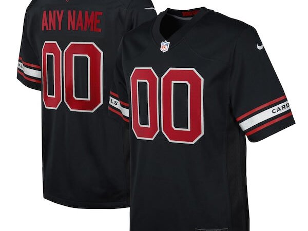 Arizona Cardinals Nike Youth Alternate Custom Game Jersey - Black