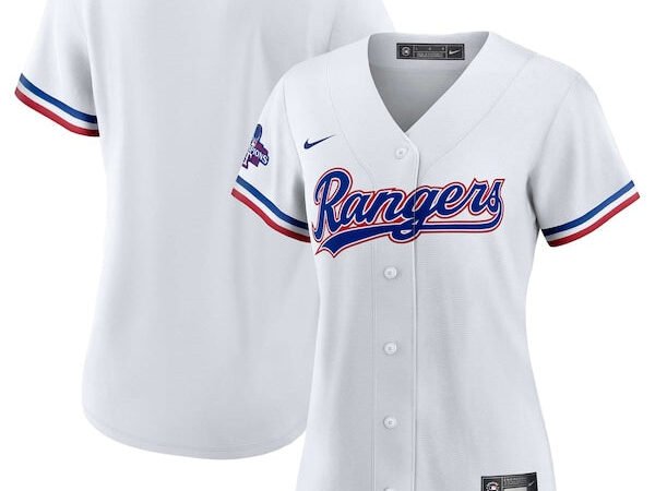 Texas Rangers Nike Women's Home 2023 World Series Champions Replica Team Jersey - White