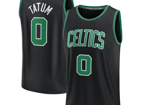 Jayson Tatum Boston Celtics  Youth Fast Break Replica Player Jersey - Statement Edition - Black