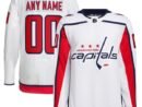 Washington Capitals adidas Away Primegreen Authentic Custom Jersey - White