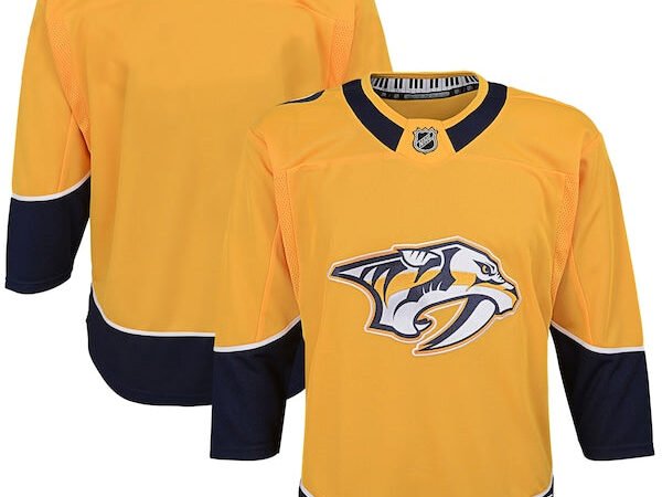 Nashville Predators Youth Home Premier Blank Jersey - Yellow