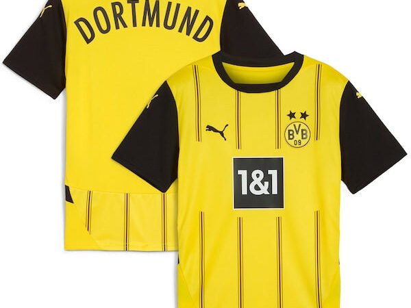 Borussia Dortmund Puma Youth 2024/25 Home Replica Jersey - Yellow