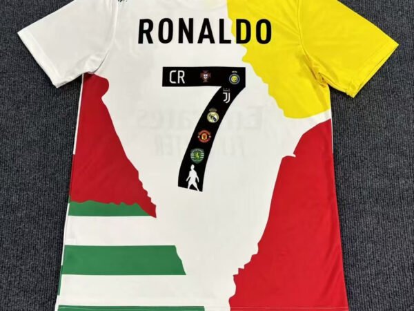 Cristiano Ronaldo All Club Football Logo Limited Edition Jersey