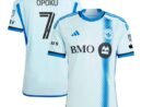 Kwadwo Opoku CF Montreal adidas 2024 La Main Authentic Player Jersey – Light Blue