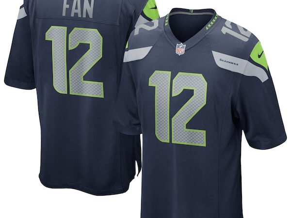 12s Seattle Seahawks Nike Team Game Jersey -  College Navy