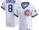 Andre Dawson Chicago Cubs Nike Throwback Cooperstown Collection Limited Jersey - White