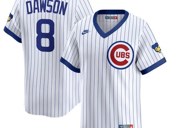 Andre Dawson Chicago Cubs Nike Throwback Cooperstown Collection Limited Jersey - White