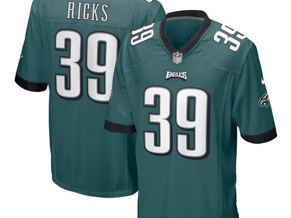 Eli Ricks Philadelphia Eagles Nike Team Game Jersey - Midnight Green