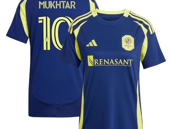 Hany Mukhtar Nashville SC adidas Women's 2025 The Heart of Nashville Kit Replica Player Jersey - Navy