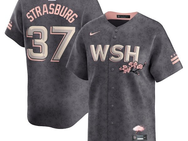 Stephen Strasburg Washington Nationals Nike City Connect Limited Player Jersey - Charcoal