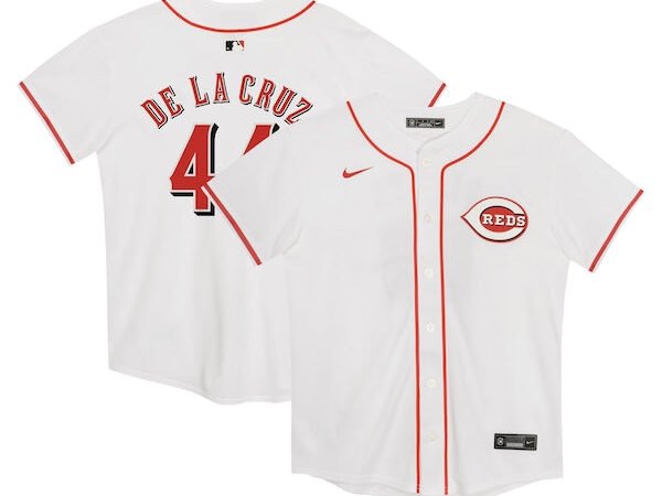 Elly De La Cruz Cincinnati Reds Nike Preschool Home Game Jersey - White