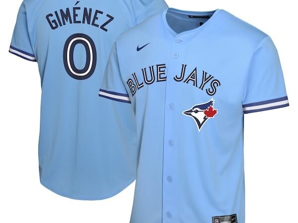 Andrés Giménez Toronto Blue Jays Nike Youth Alternate Game Player Jersey - Powder Blue
