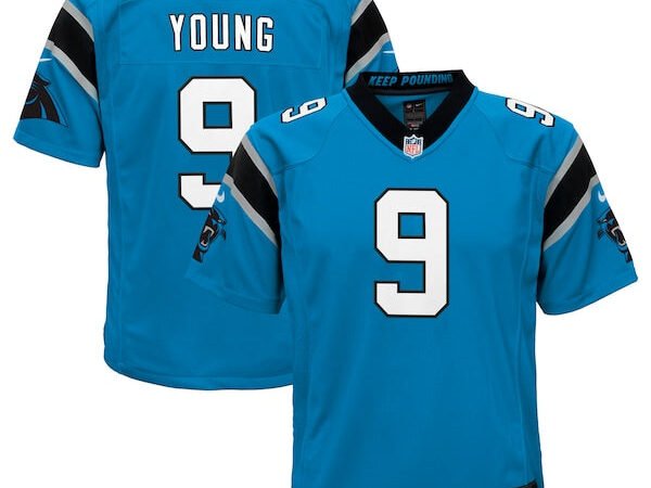 Bryce Young Carolina Panthers Nike Youth Game Jersey - Blue