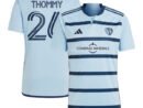 Erik Thommy Sporting Kansas City adidas 2024 Hoops 4.0 Replica Player Jersey – Light Blue