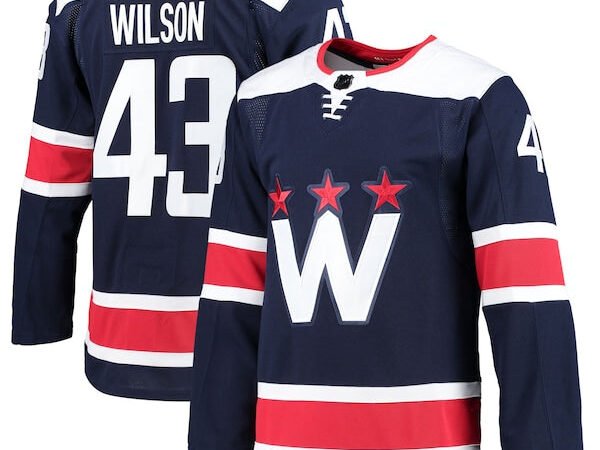 Tom Wilson Washington Capitals adidas Alternate Primegreen Authentic Player Jersey - Navy/Red