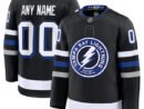 Tampa Bay Lightning Alternate Premium Custom Jersey - Black/Blue/White