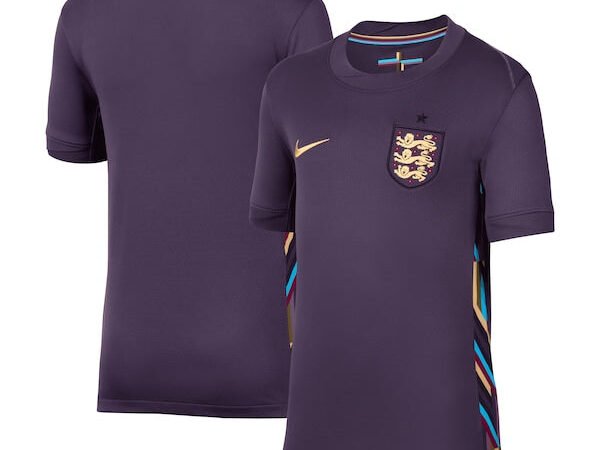 England National Team Nike Youth 2024 Away Replica Blank Jersey - Purple