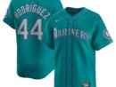 Men's Seattle Mariners Julio Rodríguez Nike Alternate Limited Player Jersey - Teal/White