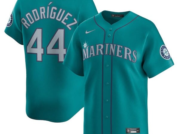 Men's Seattle Mariners Julio Rodríguez Nike Alternate Limited Player Jersey - Teal/White