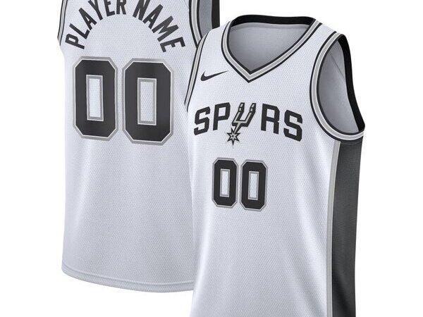 San Antonio Spurs Nike 2020/21 Swingman Custom Jersey - Association Edition - White