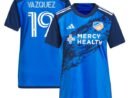 Brandon Vazquez FC Cincinnati adidas Women's 2024 River Kit Replica Jersey - Blue