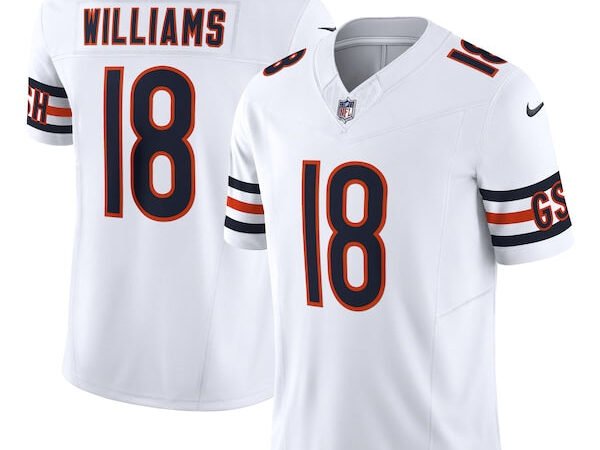 Caleb Williams Chicago Bears Nike Vapor F.U.S.E. Limited Jersey - White/Orange/Navy
