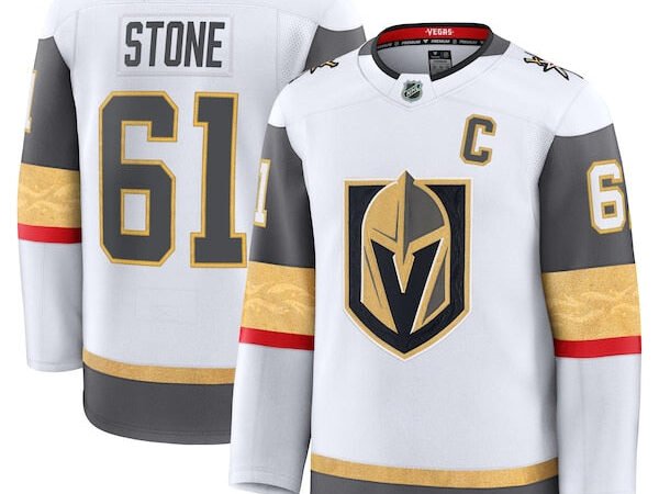 Mark Stone Vegas Golden Knights Away Premium Jersey - White/Gold/Gray