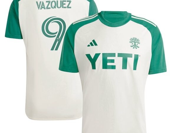 Brandon Vazquez Austin FC adidas 2024 The Armadillo Kit Replica Player Jersey - Tan