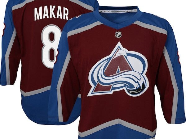 Cale Makar Colorado Avalanche Youth Home Replica Player Jersey - Burgundy