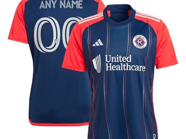 New England Revolution adidas 2024 Boston Tea Party Replica Custom Jersey – Navy
