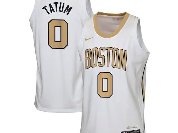 Jayson Tatum Boston Celtics Nike Youth 2025/26 City Edition Swingman Jersey - White