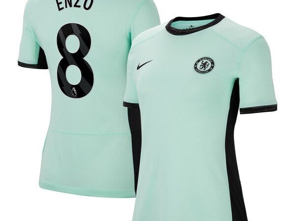 Enzo Fernández Chelsea Nike Women's 2023/24 Third Stadium Replica Player Jersey - Mint