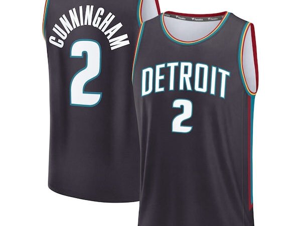 Cade Cunningham Detroit Pistons Youth 2025/26 City Edition Fast Break Jersey - Gray