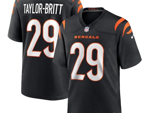 Cam Taylor-Britt Cincinnati Bengals Nike Game Player Jersey - Black/Orange/White