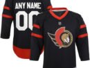 Ottawa Senators Youth Home Replica Custom Jersey - Black