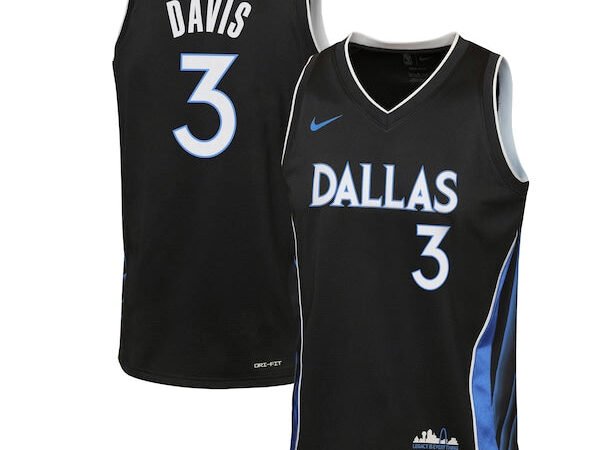 Anthony Davis Dallas Mavericks Nike Youth 2025/26 City Edition Swingman Jersey - Black