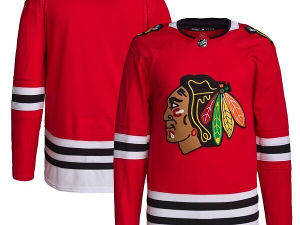 Chicago Blackhawks adidas Men's Home Primegreen Authentic Jersey - Red