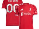 Liverpool adidas  2025/26 Home Custom Authentic Jersey - Red/Green