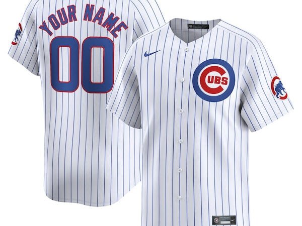 Chicago Cubs Nike Home Limited Custom Jersey - White