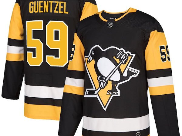 Jake Guentzel Pittsburgh Penguins adidas Authentic Player Jersey - Black