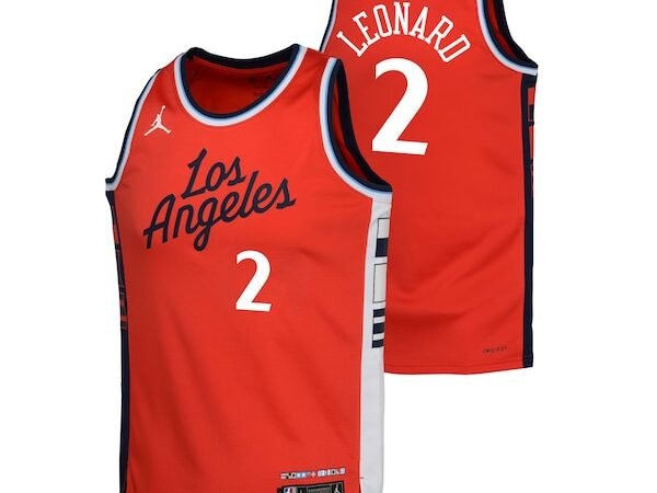 Kawhi Leonard LA Clippers Jordan Brand Youth Swingman Jersey - Statement Edition - Red