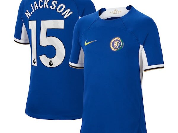 Nicolas Jackson Chelsea Nike Youth 2023/24 Home Stadium Replica Jersey - Blue