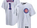 Chicago Cubs Nike #1 Groom Home Replica Jersey - White