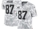 Travis Kelce Kansas City Chiefs Nike 2024 Salute to Service Limited Jersey - Arctic Camo