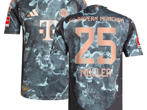 Thomas Müller Bayern Munich adidas 2024/25 Away Authentic Player Jersey - Black