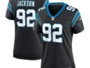Cam Jackson Carolina Panthers Nike Women's Team Game Jersey -  Black