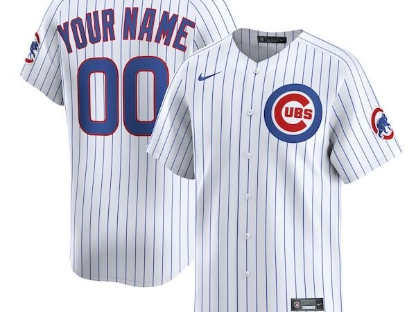 Chicago Cubs Nike Home Limited Custom Jersey - White